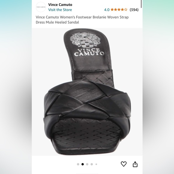 Vince Camuto Women's Footwear Brelanie Woven Strap
Dress Mule Heeled Sandal - Picture 2 of 7